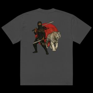 YUKI (雪) and SHIRO (白) Premium Oversized Faded T-shirt