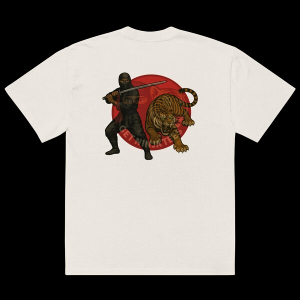 RAIKU (雷空) and SHŌ (昇) Premium Unisex Oversized Faded T-shirt