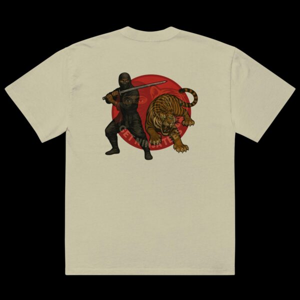 RAIKU (雷空) and SHŌ (昇) Premium Unisex Oversized Faded T-shirt